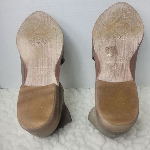Free People Royale Pointed Toe D'Orsay Women's Size 9.5 Light Tan Leather Shoes - Picture 9 of 9